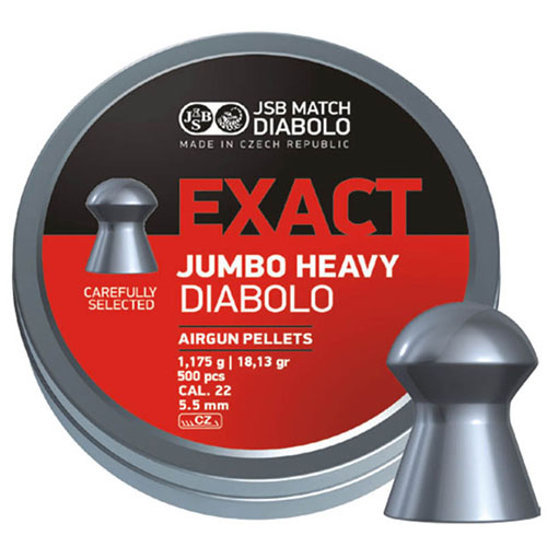 Пули JSB  «EXACT JUMBO HEAVY DIABOLO» 1.175г. 5,52мм 500шт
