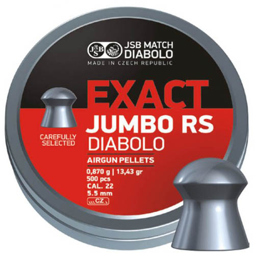 Пули JSB  «EXACT JUMBO RS DIABOLO» 0,870г. 5,52мм.  500шт