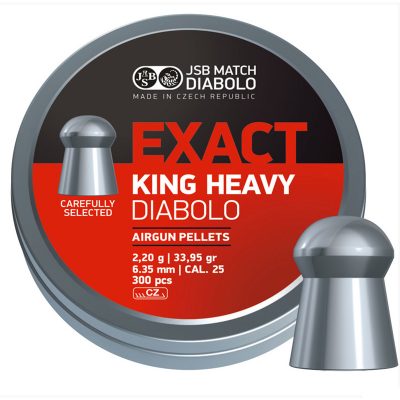 Пули JSB  «EXACT KING HEAVY.25 DIABOLO» 2.20гр. 6,35мм.  300шт
