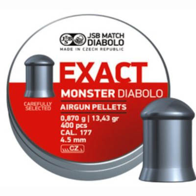 Пули JSB  «EXACT Monster DIABOLO» 0,870гр. 4,52мм 400шт